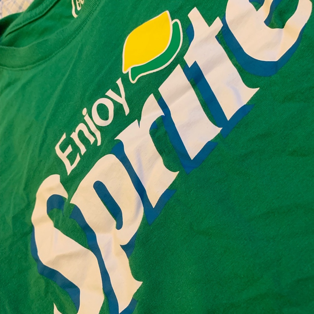 Green sprite t shirt